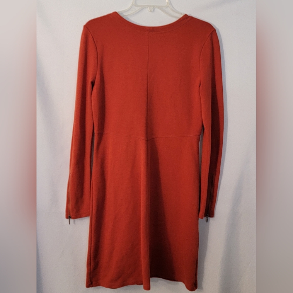 Athleta Burnt Orange V-Neck Dress Size M - Picture 8 of 10